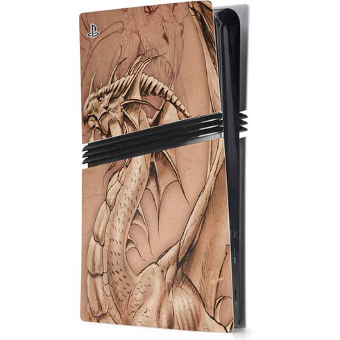 Dragon Parchment by Tom Wood PlayStation PS5 Skins